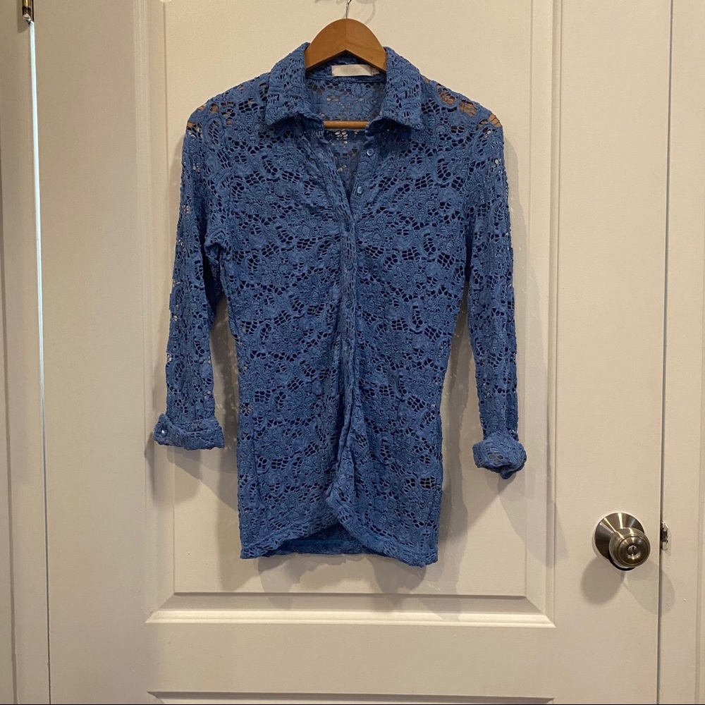 Anne Fontaine Delissa Long Sleeve Blouse - Picture 2 of 4